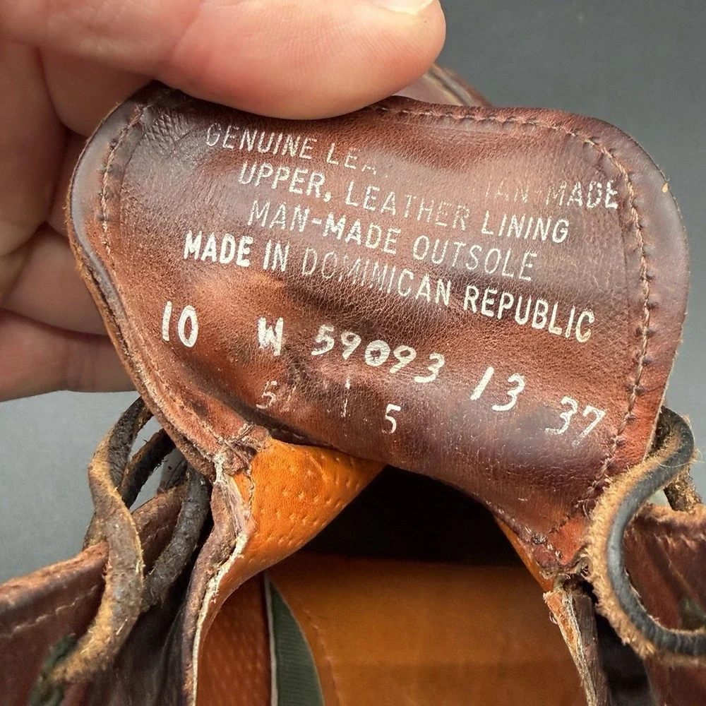 Timberland 7 Eye Chukka Gore Tex Leather Boots Mens Sz 10 Handmade Vintage 90's